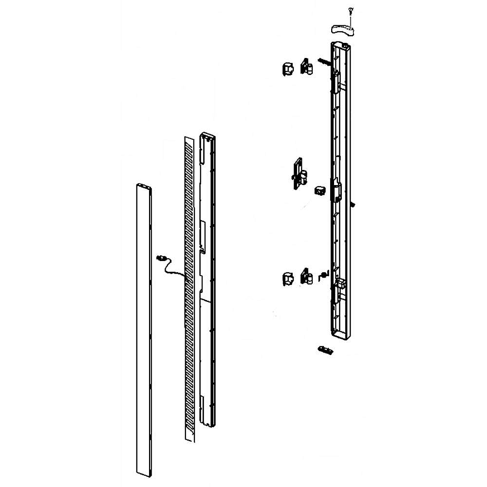 GE Part #wr02X13524, French Assembly | 39.40 x 4.20 x 2.90