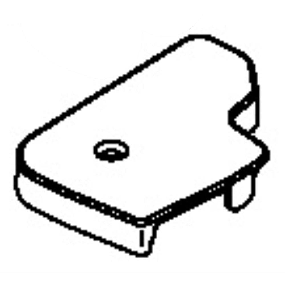GE Part #wr02X20498, Refrigerator Door Hin Cover | 8.40 x 7.50 x 1.00