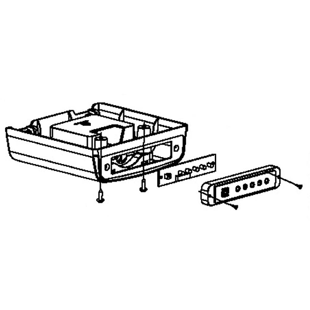 Part #wr02X25210, Ge User Interface Assembly / 12.10 x 8.50 x 8.20