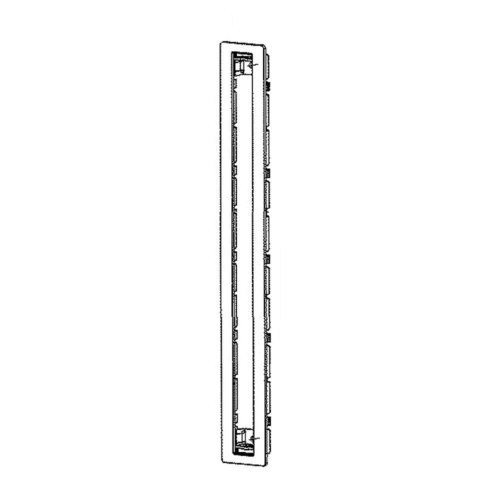 Part #wr02X31862, White Center Cantilever Track Trim