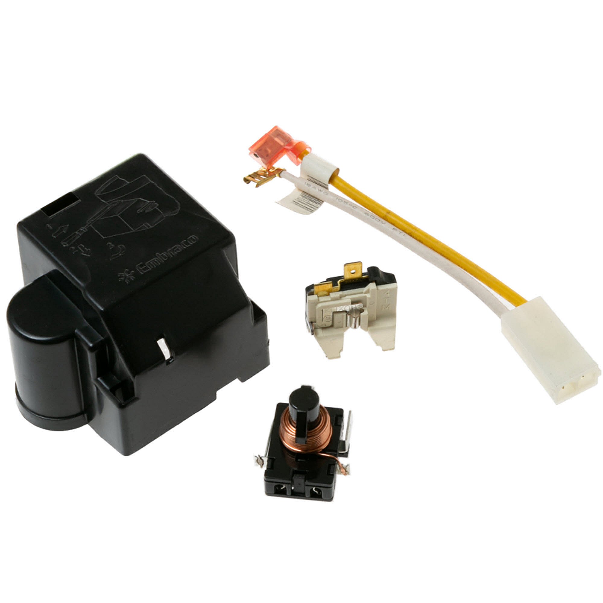 Part #wr09X26888, Freezer Compressor Start Relay / 8.00 x 7.50 x 2.30