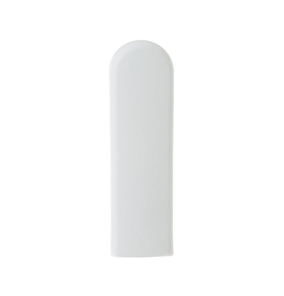 GE Part #wr12X10207, Refrigerator Door Handle Tail (White) | 8.00 x 7.00 x 0.40