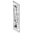 Refrigerator Freezer Door Handle, 2-pack (black) for GE PTS22LCSARBB - Part WR12X10747