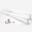 Refrigerator Freezer Door Handle, 2-pack (white) for GE PTS22LCSARBB - Part WR12X10749