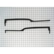 Refrigerator Freezer Door Handle, 2-pack (black) for GE GTS18IBRBRWW - Part WR12X10761