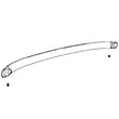 Refrigerator Freezer Door Handle Assembly (stainless) for GE GFSF6KEXDBB - Part WR12X10917