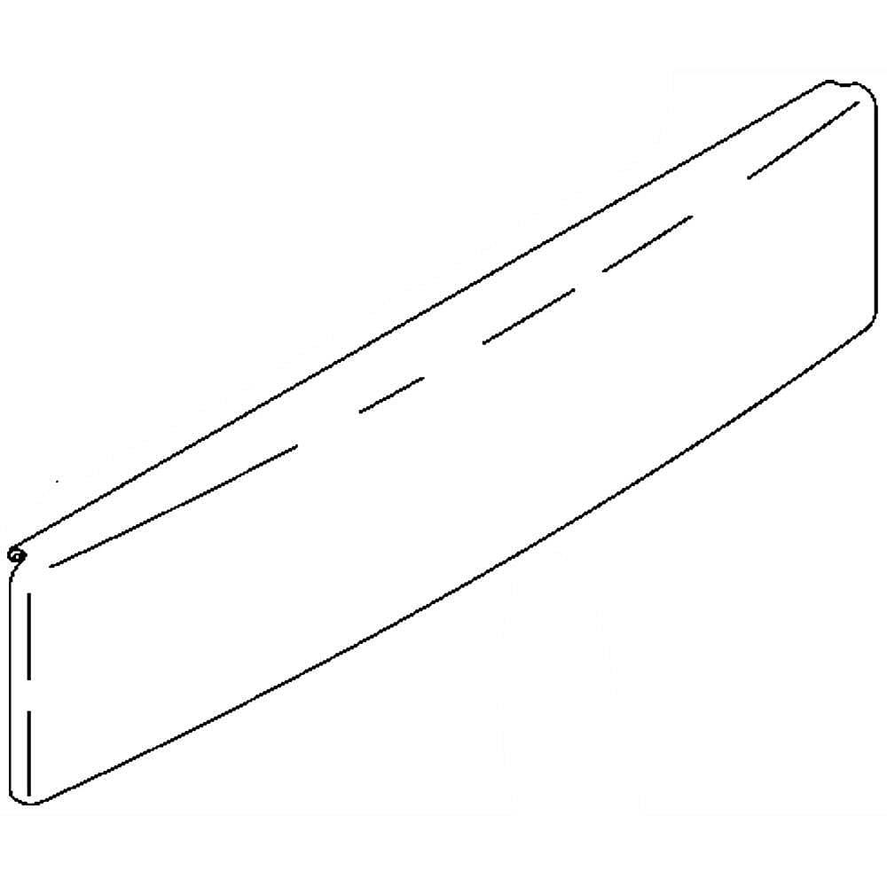 GE Part #wr12X10923, Refrigerator Basket Trim, Upper | 24.00 x 10.00 x 1.10