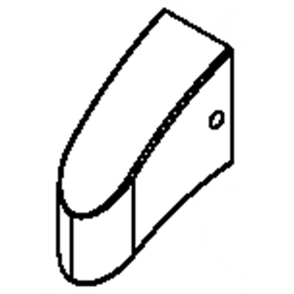GE Part #wr12X11050, Handle Cap E | 4.70 x 3.80 x 4.00