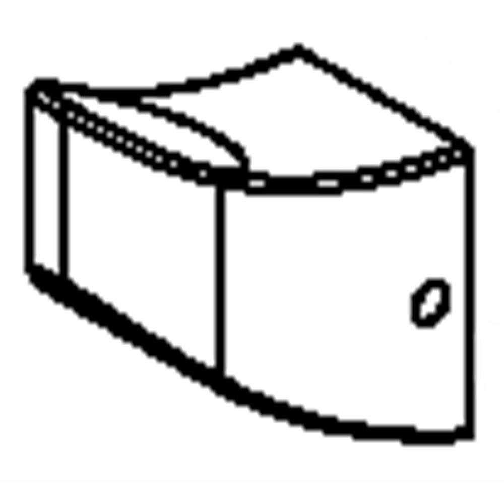 GE Part #wr12X11051, Handle Cap E | 6.00 x 6.00 x 1.50