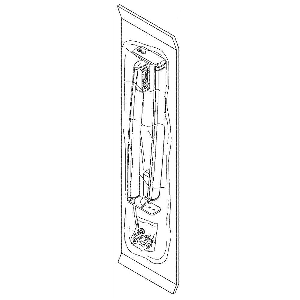 Part #wr12X34550, Refrigerator Door Handle Set