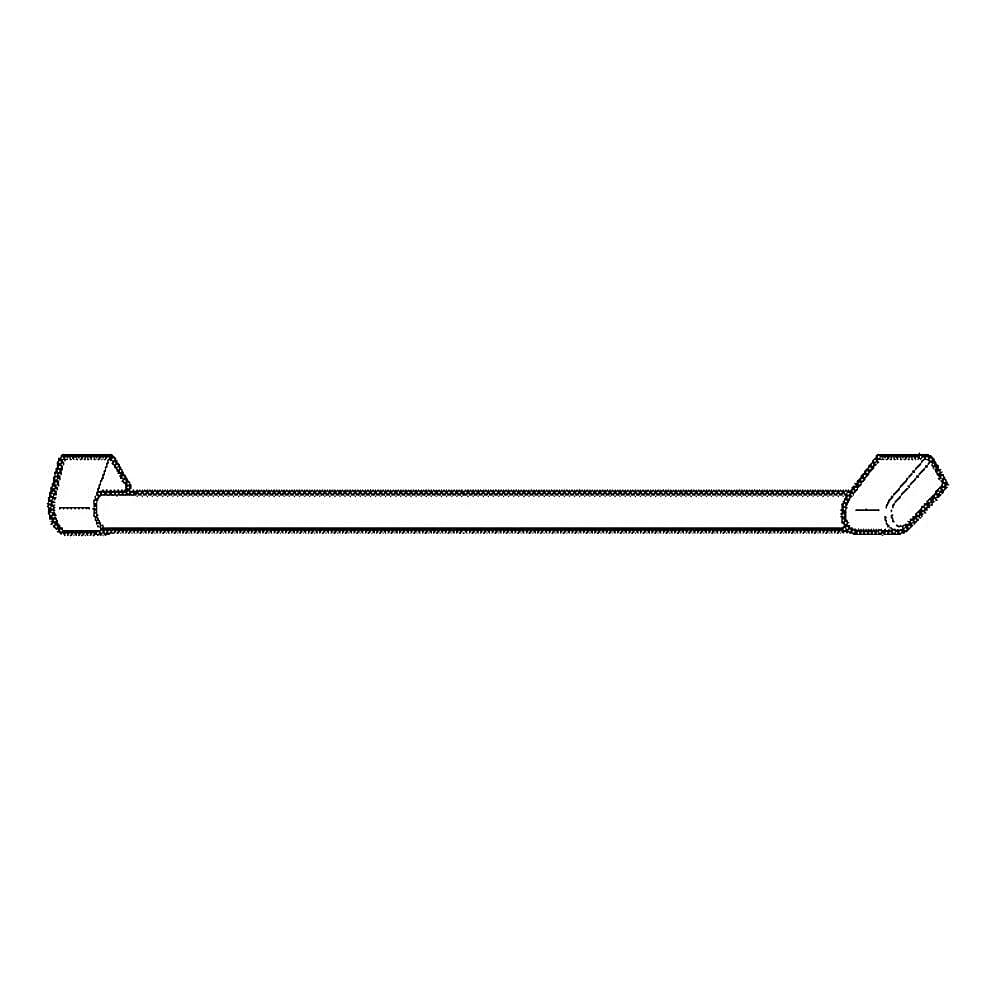 Part #wr12X40045, Refrigerator Freezer Door Handle (Brushed Stainless) (Replaces Wr12X31931)