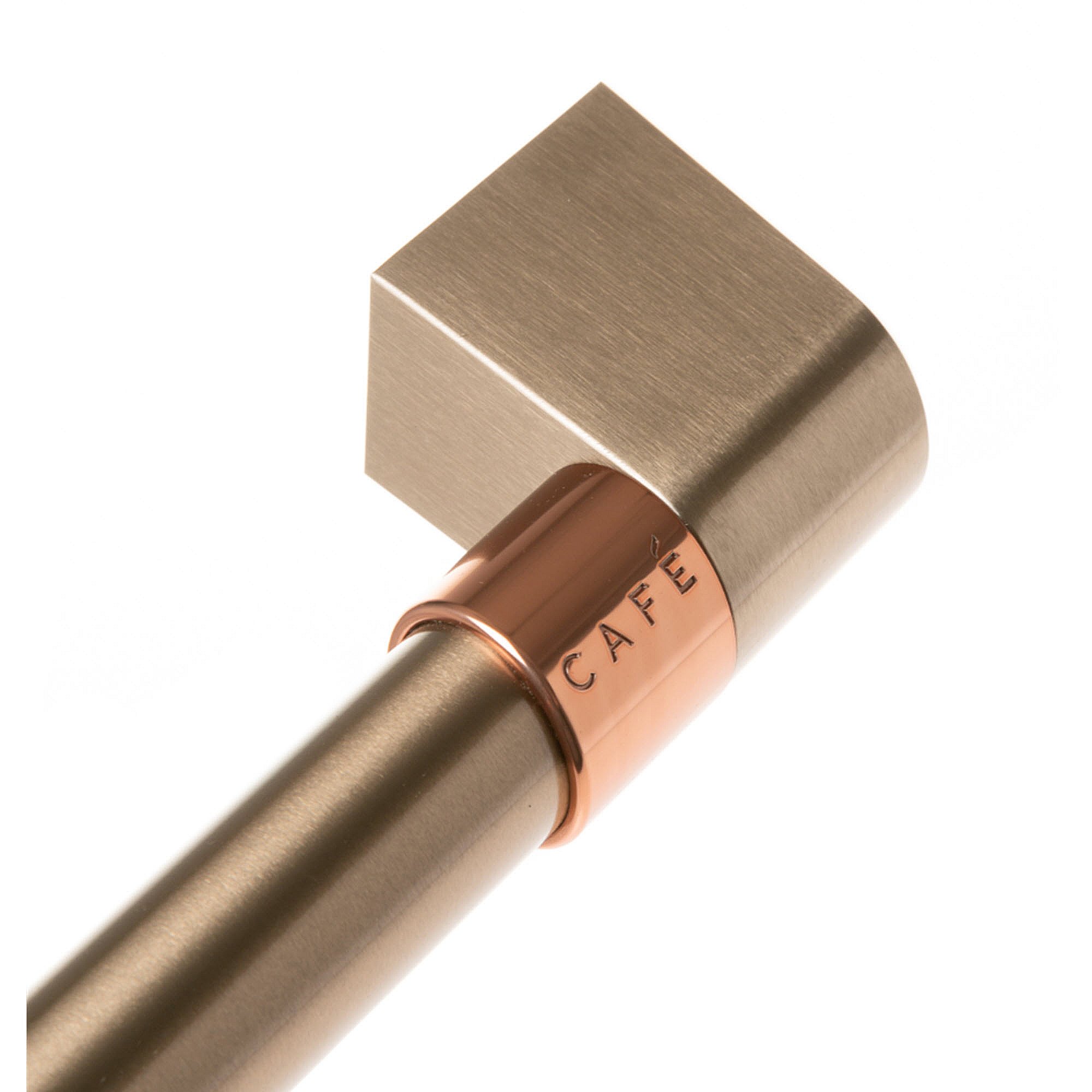 Brushed Bronze Door Handle W/ Cafe Band WR12X36425