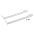 White Handle Assembly Pk for GE GTE21GTHFWW - Part WR12X36945
