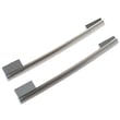 Ge Stainless Steel Handle - Pair for GE GTE18MSRBRSS - Part WR12X38753