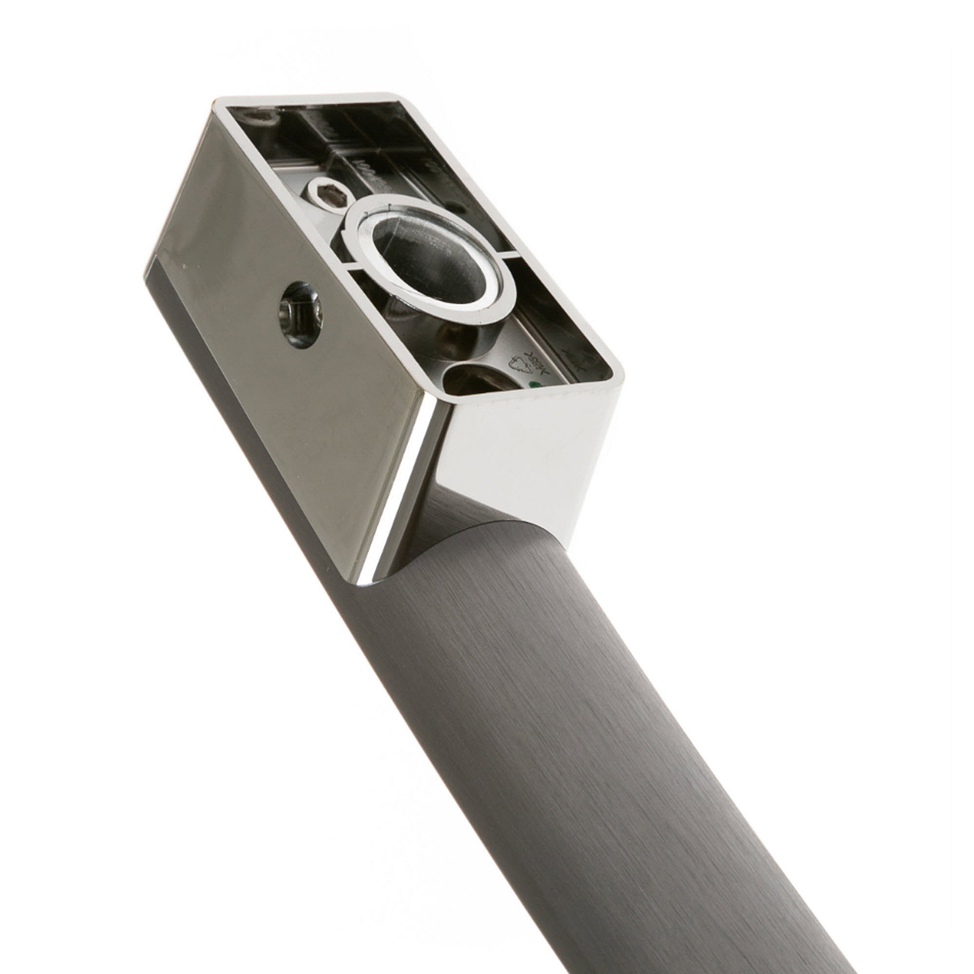 Ge Freezer Drawer Handle - Black Stainless Steel WR12X43487