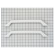 Refrigerator Door Handle Kit (white) for Hotpoint CSK27PFXDWW - Part WR12X869