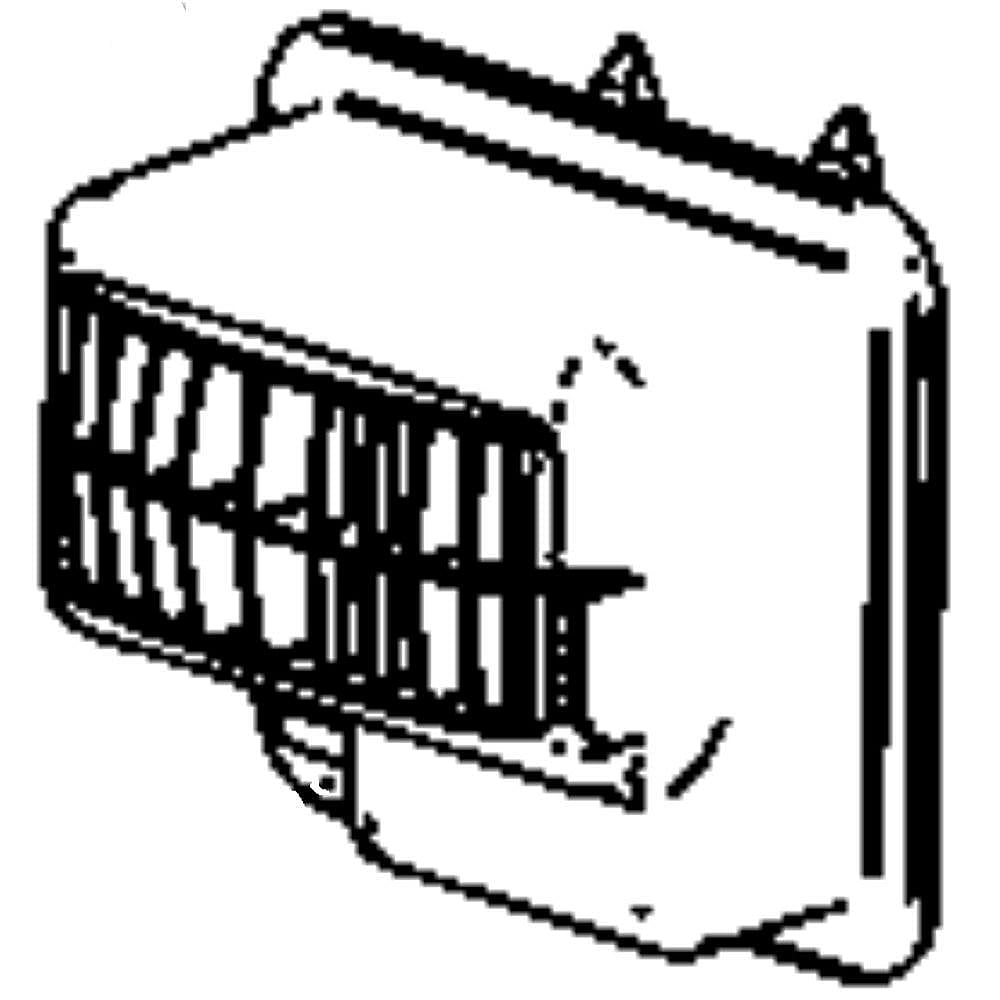 GE Part #wr13X10484, Refrigerator Motor Cover | 6.40 x 6.60 x 4.30