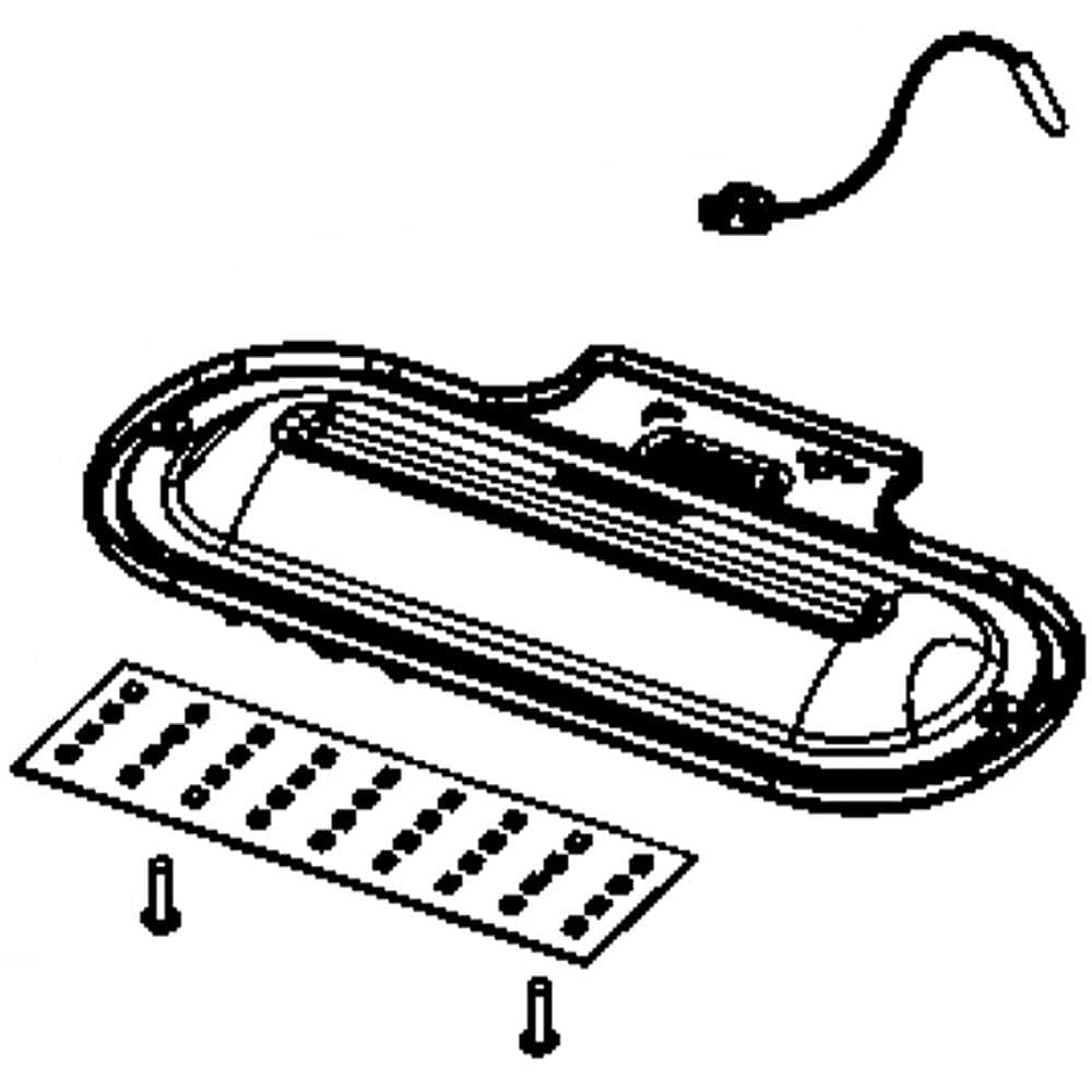 GE Part #wr13X10536, Case Lamp | 16.60 x 11.80 x 1.90