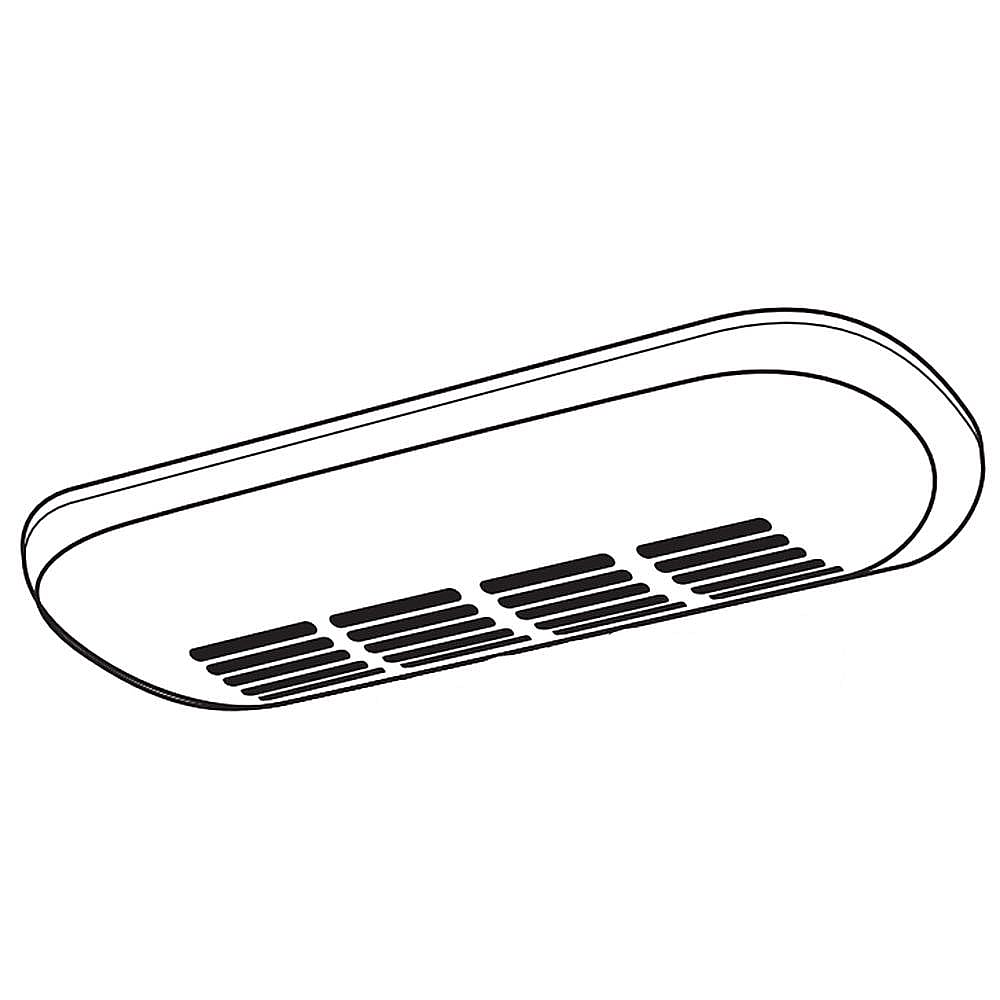 GE Part #wr13X10604, Refrigerator Light Cover | 15.60 x 6.00 x 2.70