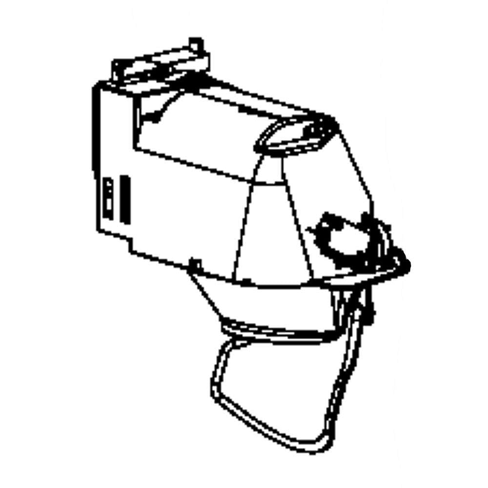 Part #wr13X10738, Refrigerator Dispenser Ice Chute Door And Funnel Assembly / 10.90 x 10.60 x 4.90