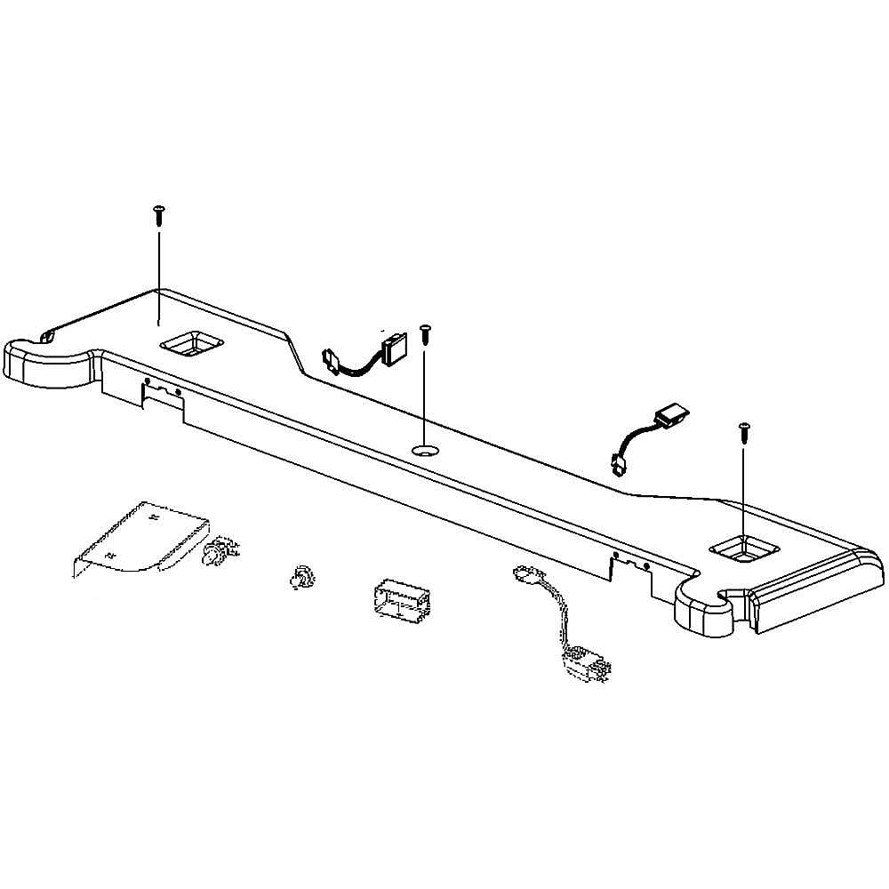 GE Part #wr13X10766, Refrigerator Control Panel Cover | 43.30 x 15.20 x 7.00