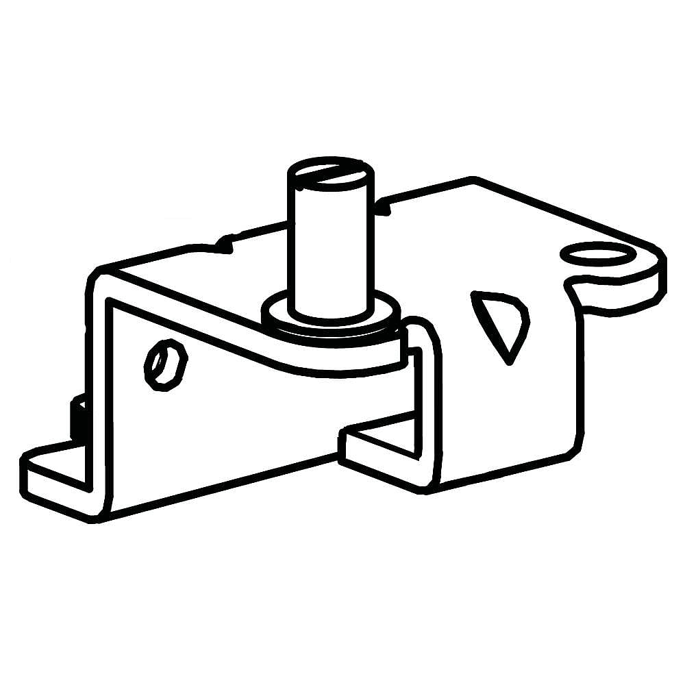 Part #wr13X22734, Refrigerator Door Hinge, Lower / 8.00 x 7.50 x 2.30