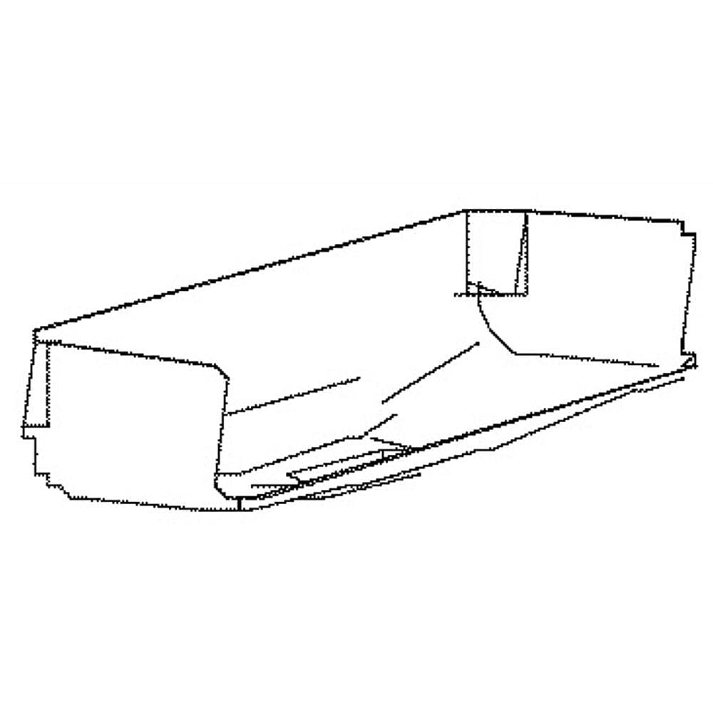 Part #wr14X27765, Refrigerator Drain Trough / 16.20 x 7.50 x 3.80