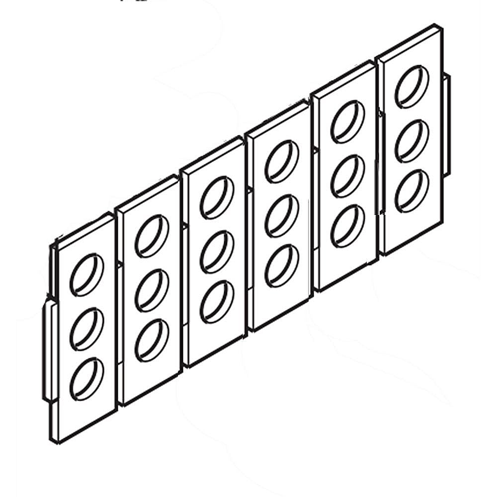 Part #wr14X28044, Freezer Cabinet Short Divider / 26.10 x 11.80 x 2.70
