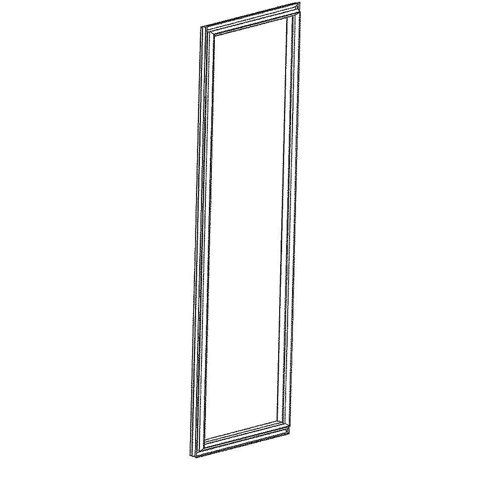 Part #wr14X28418, Refrigerator Freezer Door Gasket (Gray) / 17.60 x 15.00 x 3.30