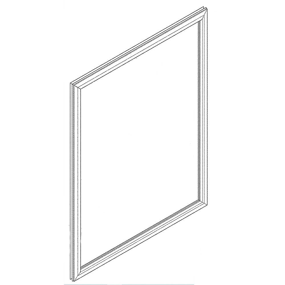 Part #wr14X31082, Refrigerator Door Gasket (Dorian Gray) / 19.00 x 29.00 x 2.00