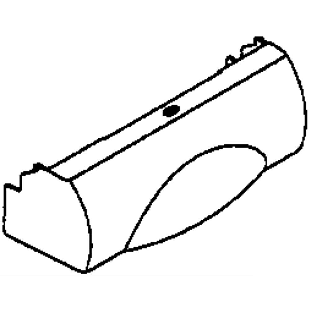 GE Part #wr17X10792, Refrigerator Light Shield | 12.90 x 5.70 x 5.60