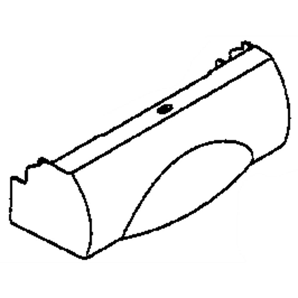 GE Part #wr17X10840, Refrigerator Freezer Light Cover | 19.00 x 9.50 x 4.50