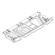 Baseplate Hi for Hotpoint HTS18BCMBRWW - Part WR17X10849