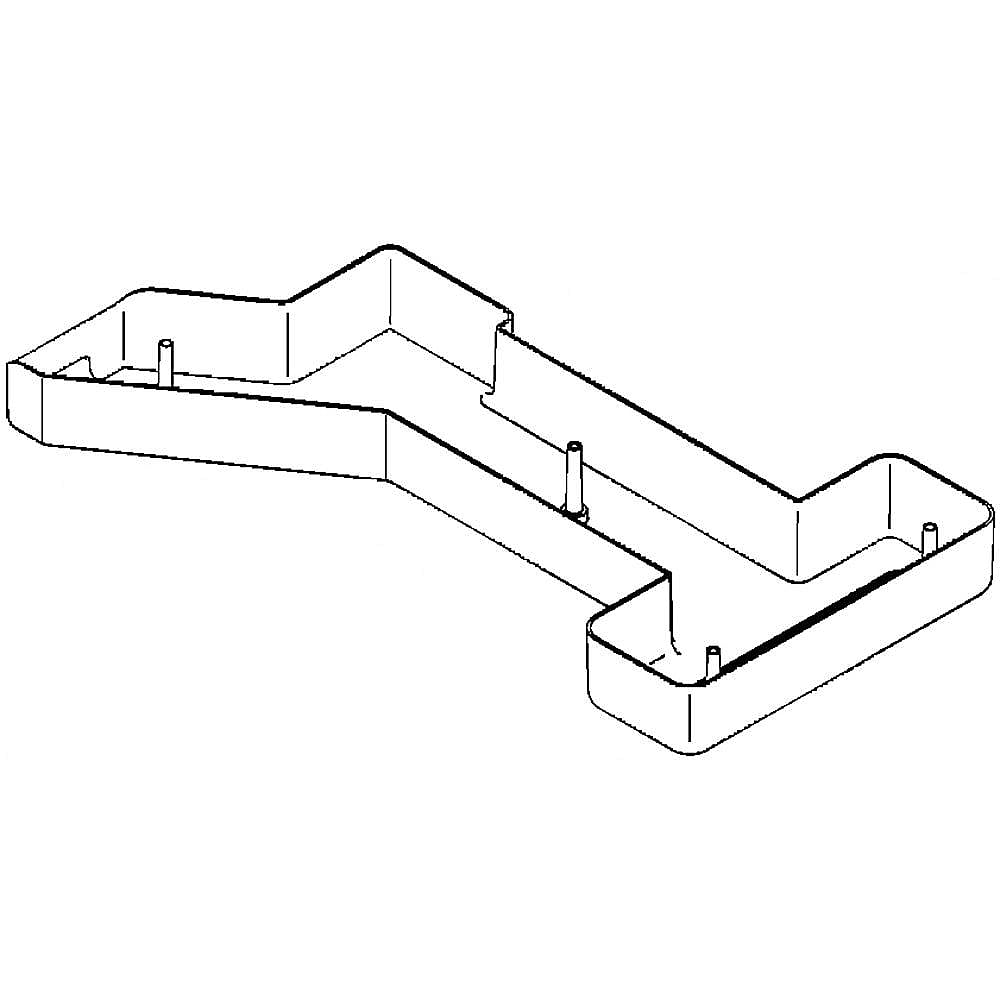 GE Part #wr17X10967, Cover Duct F | 26.40 x 16.30 x 3.30