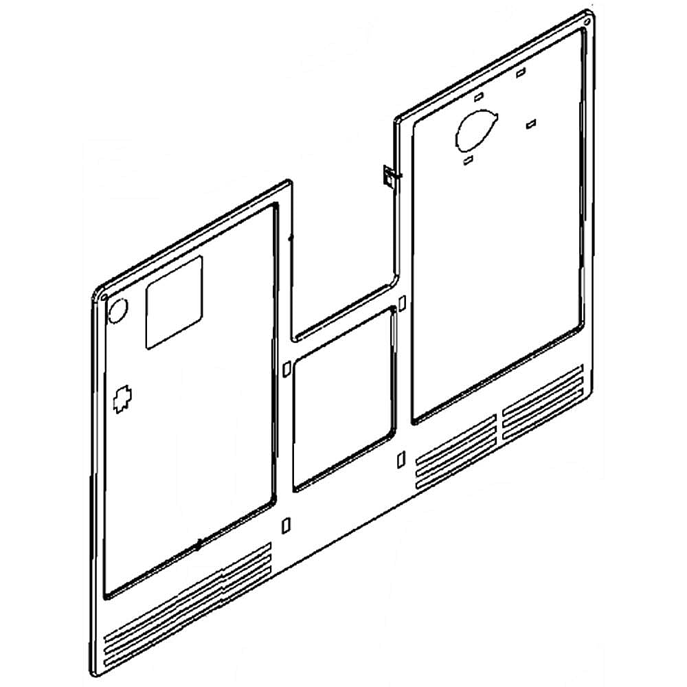 GE Part #wr17X11073, Evaporator Cover Assembly | 37.30 x 22.20 x 2.60