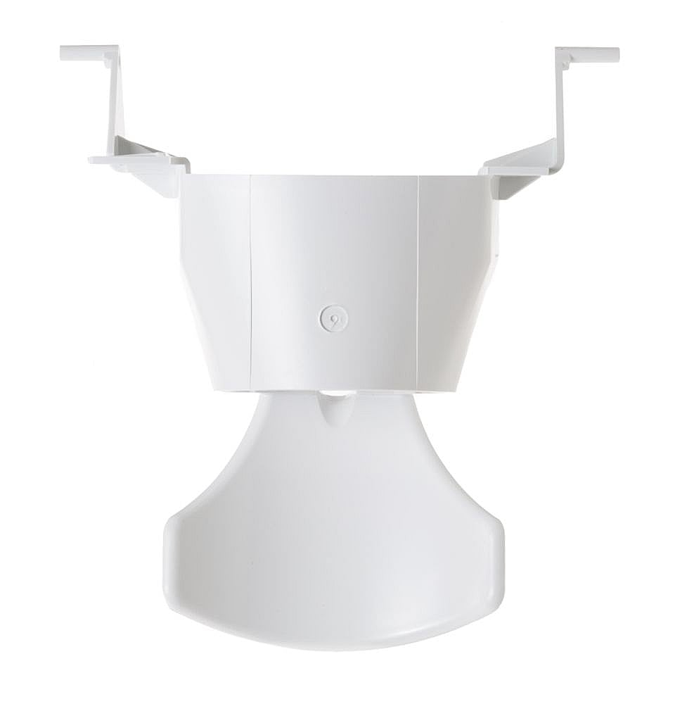 Part #wr17X11264, Refrigerator Dispenser Ice Chute Funnel And Lever / 7.60 x 7.50 x 6.40