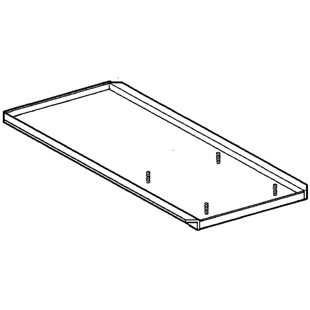 GE Part #wr17X11640, Refrigerator Pan | 25.20 x 12.20 x 2.10