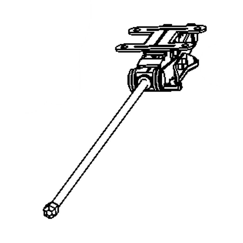 Part #wr17X11752, Refrigerator Leveling Leg And Bracket, Rear / 26.80 x 4.10 x 2.40