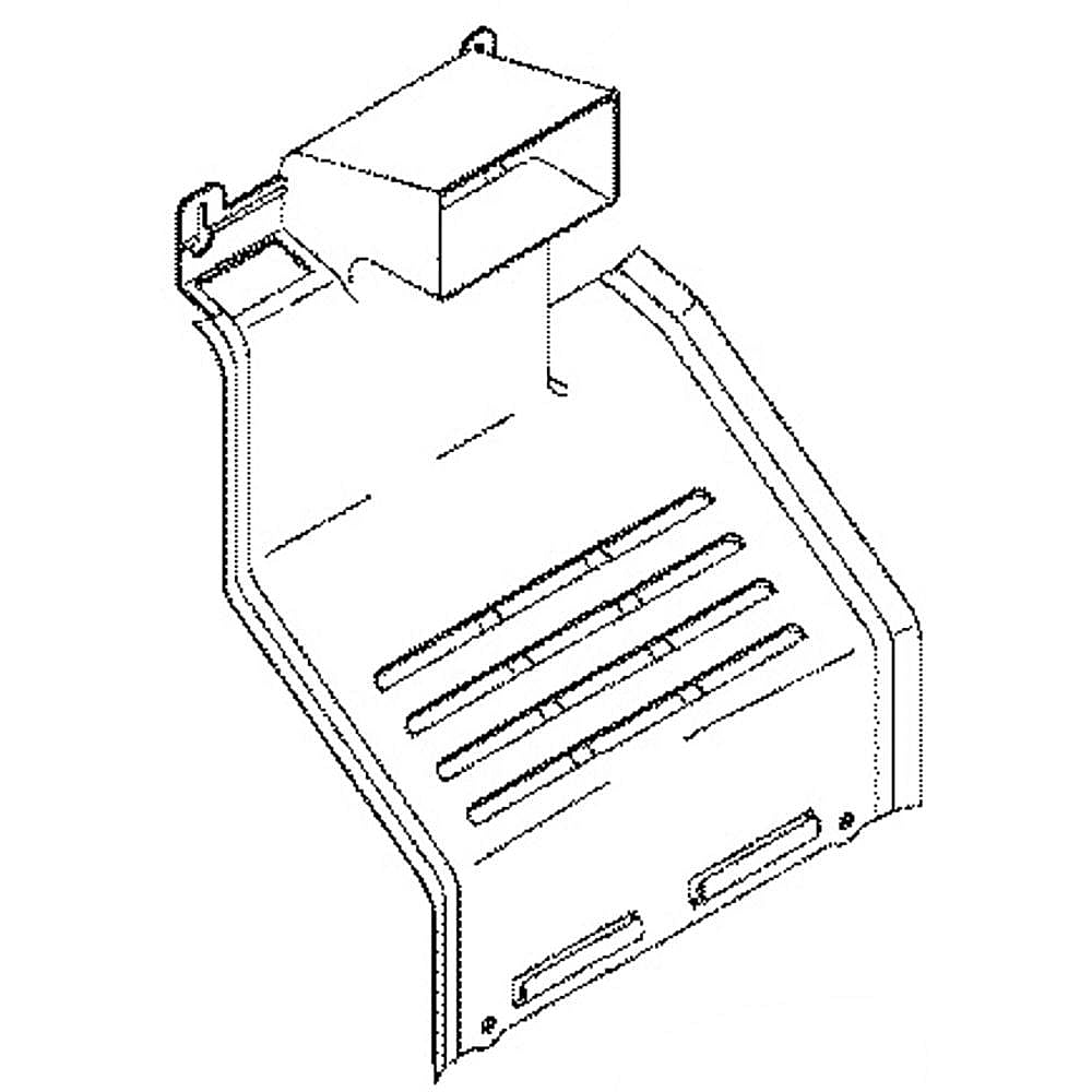 Part #wr17X11958, Hotpoint Duct Fz Asm / 13.50 x 13.20 x 8.20