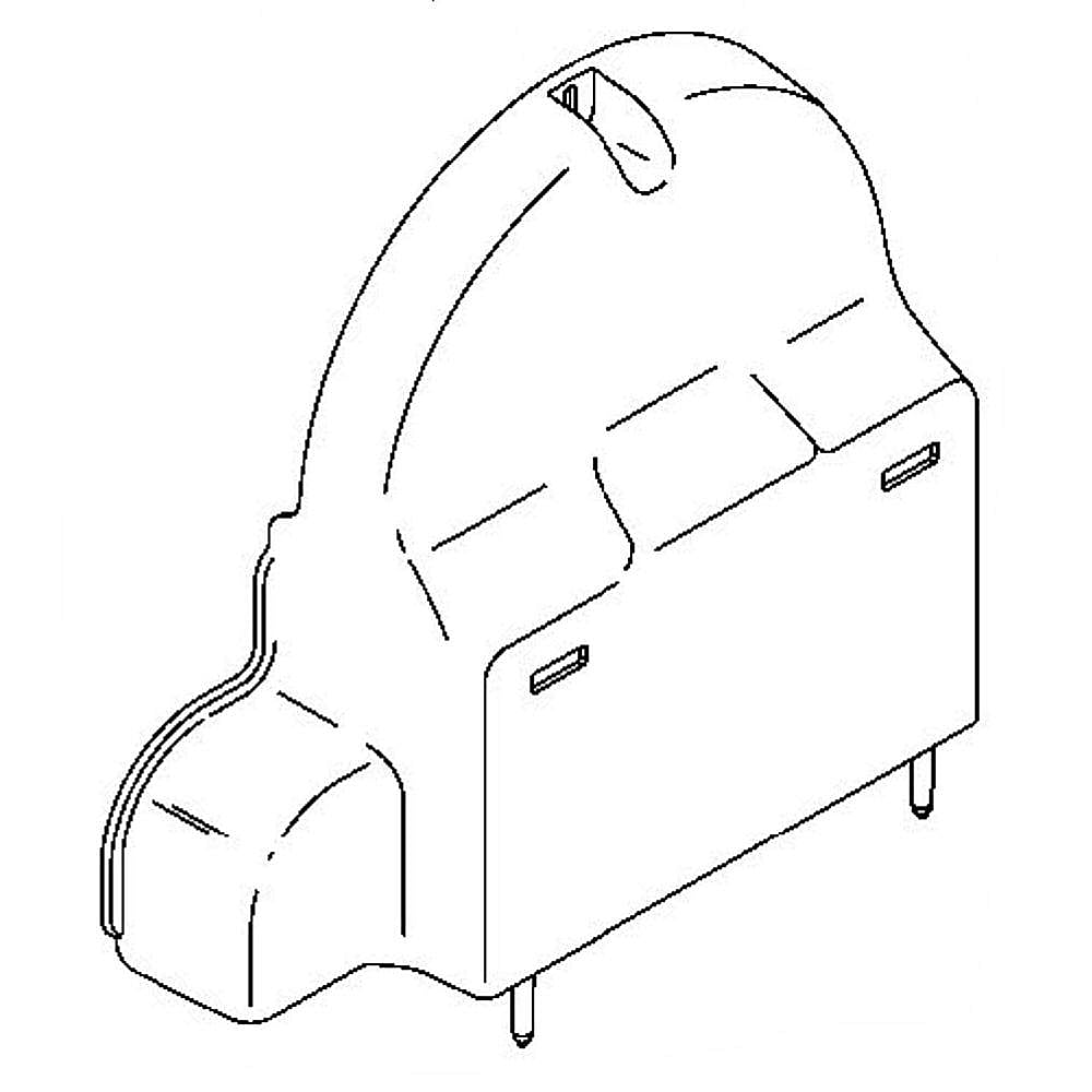 GE Part #wr17X12260, Cover Air To | 13.60 x 12.70 x 4.60