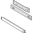 Refrigerator Freezer Drawer Slide Rail Assembly, Left for GE PDS20SBSDLSS - Part WR17X12414