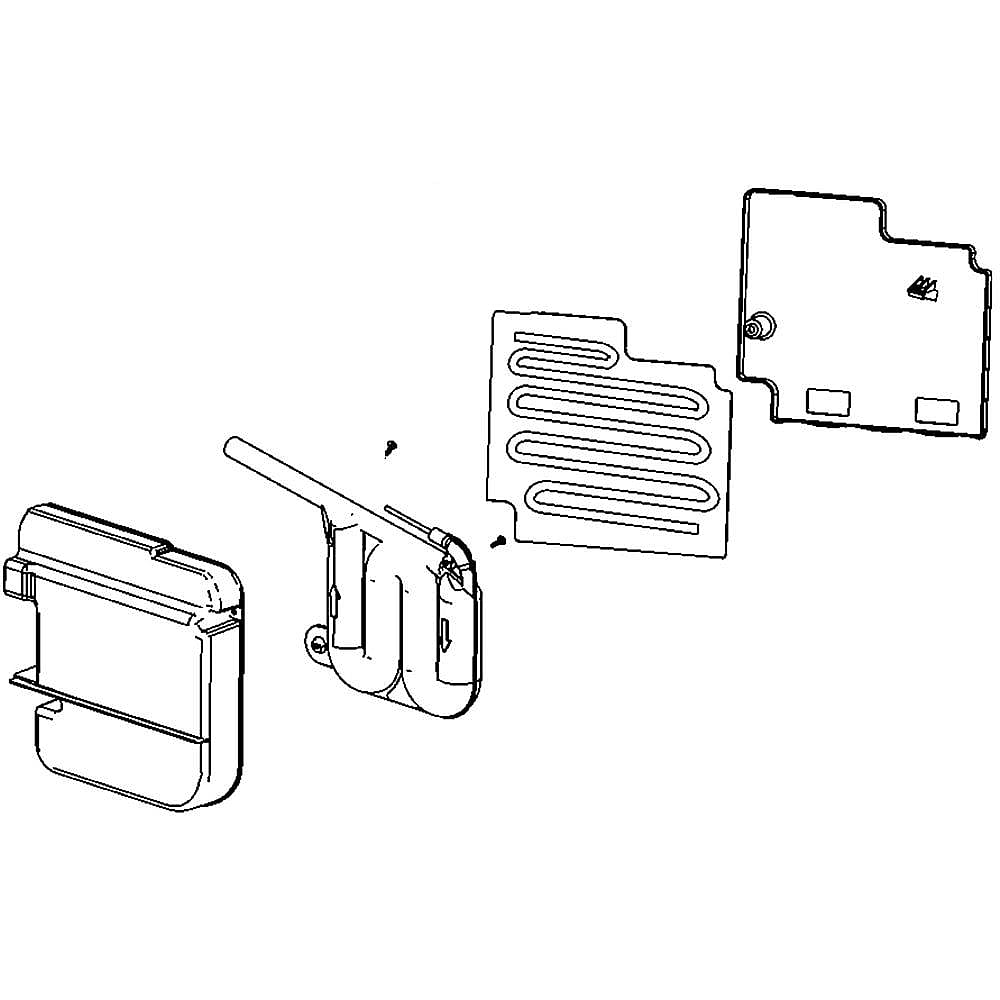 Part #wr17X12468, Refrigerator Water Reservoir Assembly / 19.90 x 14.30 x 3.20