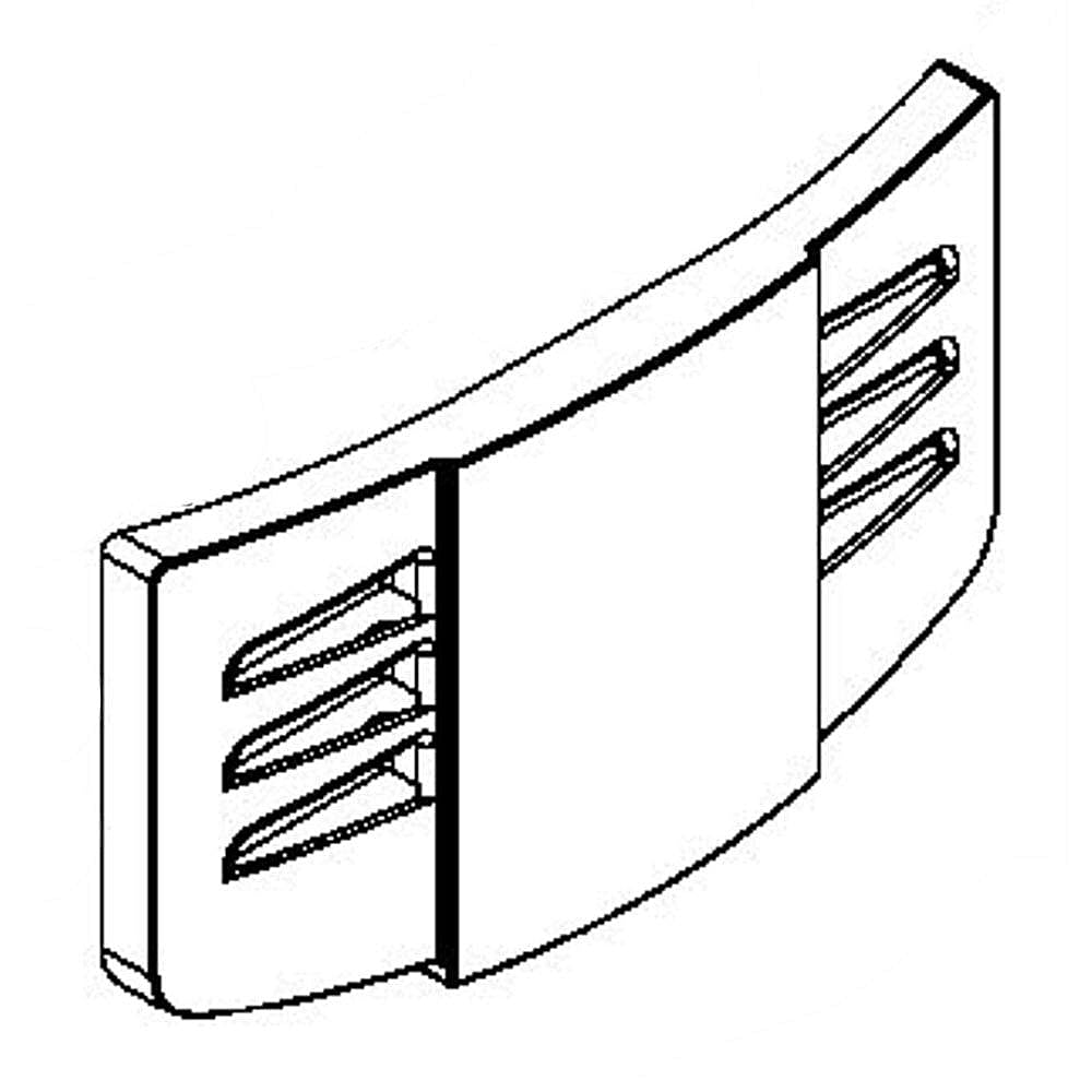 GE Part #wr17X12501, Duct Ve Vent | 14.00 x 9.50 x 1.20