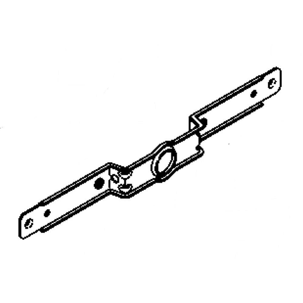 Part #wr17X12507, Refrigerator Evaporator Fan Bracket, Front / 14.00 x 9.50 x 0.80