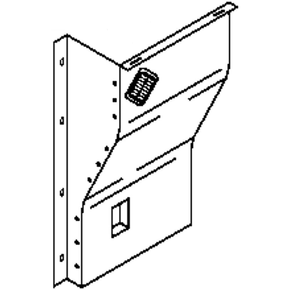 GE Part #wr17X12537, Duct Cover F
