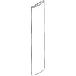 Refrigerator Light Shield for GE ZISB420DHB - Part WR17X12540