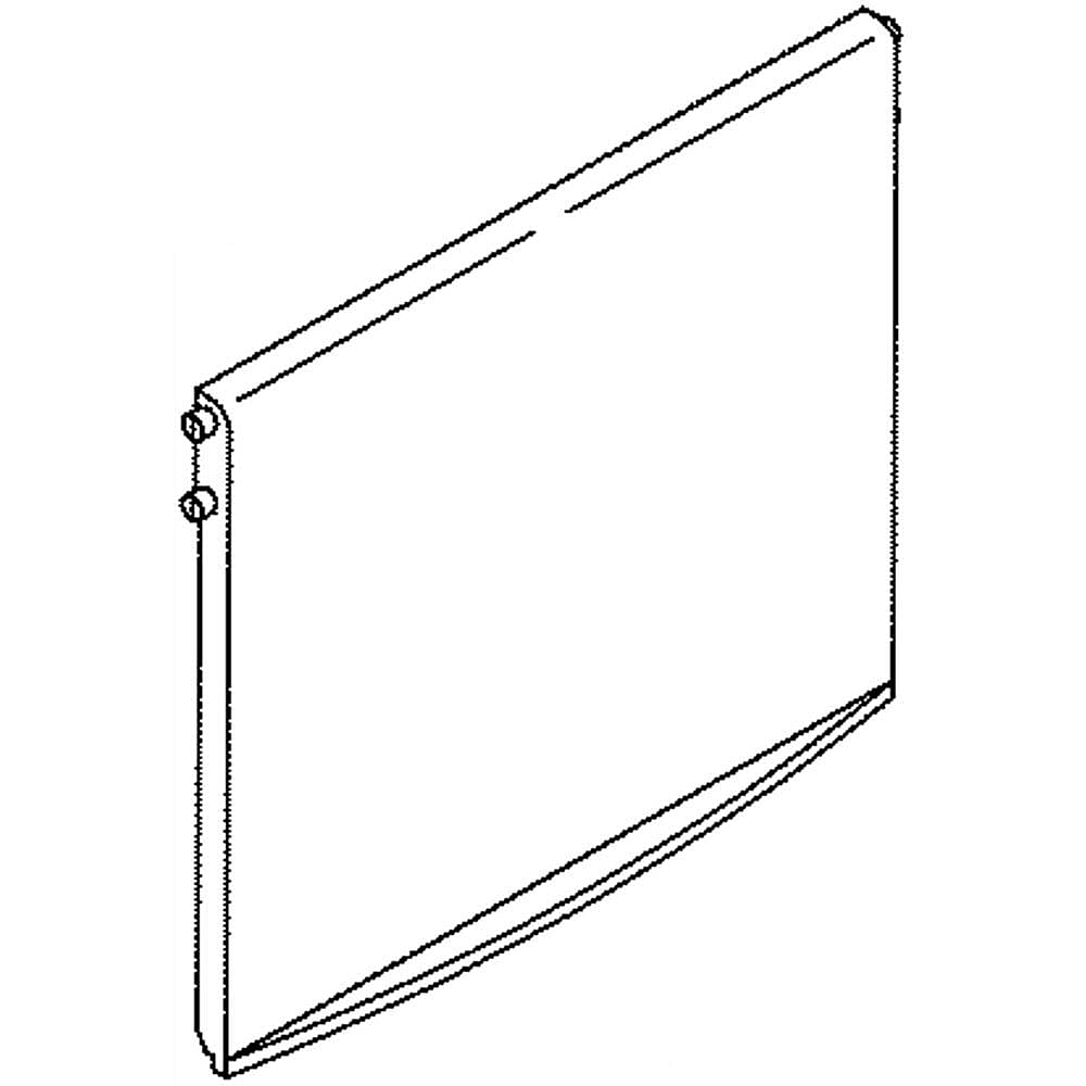 Part #wr17X12547, Refrigerator Ice Container Front Cover Door / 14.00 x 9.50 x 1.50