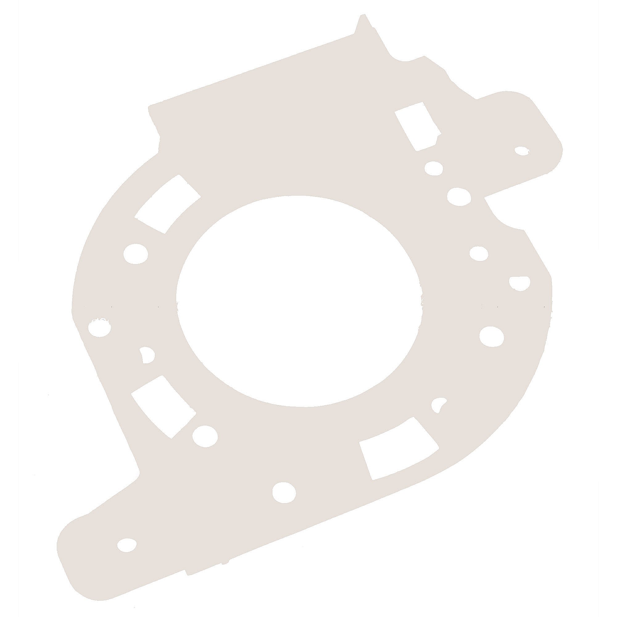 GE Part #wr17X13001, Refrirator Blower Bracket, Front | 8.00 x 7.50 x 1.40