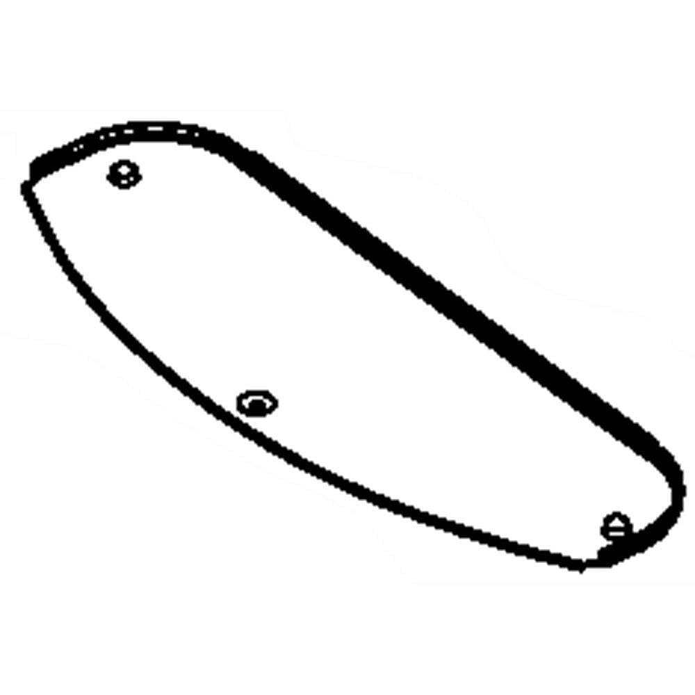 GE Part #wr17X13093, Refrigerator Dispenser Drip Tray Guard (Stainless) | 11.10 x 3.80 x 3.20