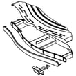 Refrigerator Dispenser Drip Tray for GE PYE23PSDCSS - Part WR17X13110